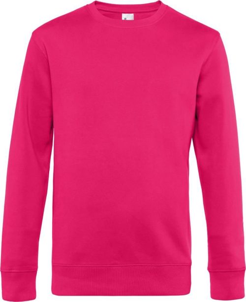 Herren Sweater KING Crew Neck_° – B&C in Magenta Pink