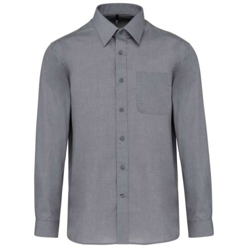 Jofrey - Long-Sleeved Shirt – Kariban in Marl Storm Grey