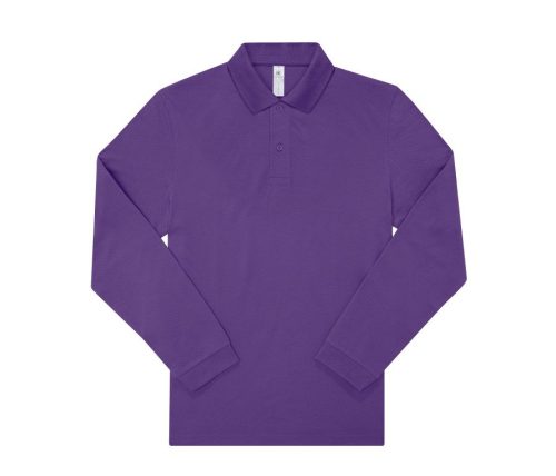 MY POLO 180 Herren mit langen Ärmeln PU425 – B&C in Meta Lilac