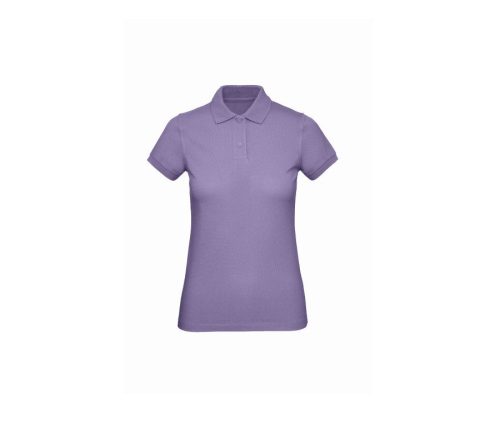 Ladies' organic polo shirt PW440 – B&C in Millennial Lilac
