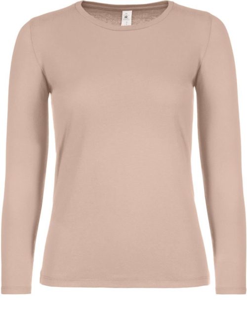 Damen T-Shirt langarm #E150 LSL /women – B&C in Millennial Pink
