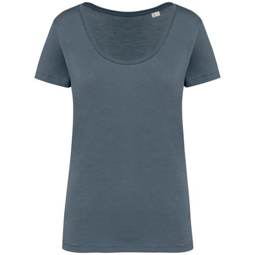 Damen-Slub-T-Shirt NS329 – Native Spirit in Mineral Grey