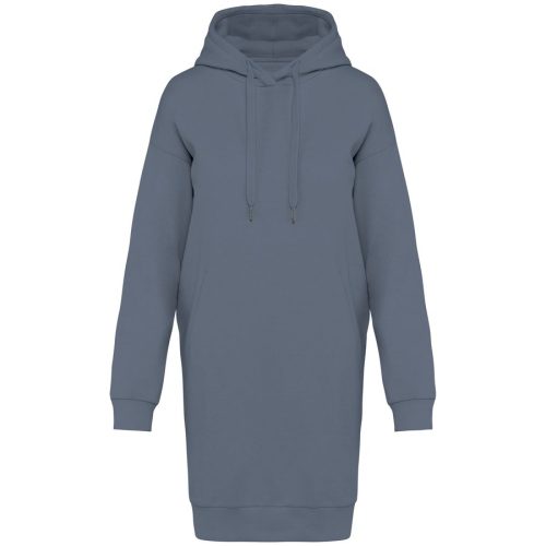 Kapuzensweatshirtkleid für Damen NS5005 – Native Spirit in Mineral Grey