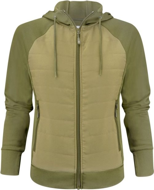 Damen Hybrid Jacke "Two-Tone" Keyport Jacket Women – James Harvest in Moss Green