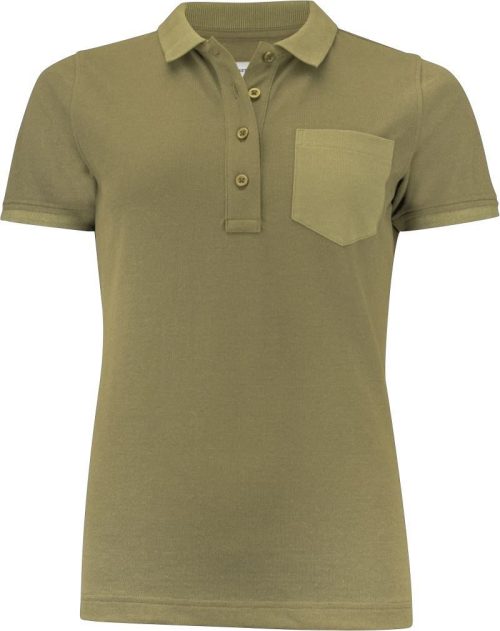 Schweres Damen Piqué Polo "Two-Tone" Pinedale Polo Women – James Harvest in Moss Green