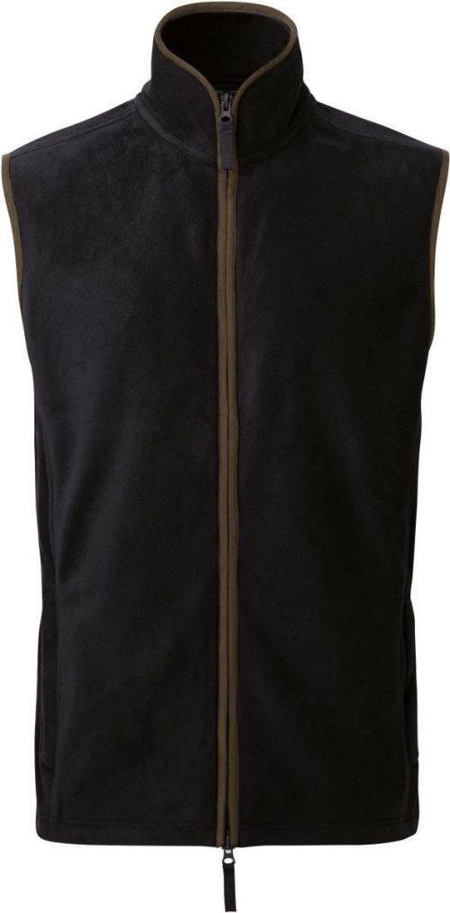 Men's 'artisan' Fleece Gilet – Premier in Moss Green/Brown