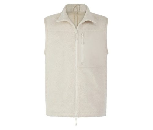 Recycled Sherpa Gilet FR855 – Front Row in Natural