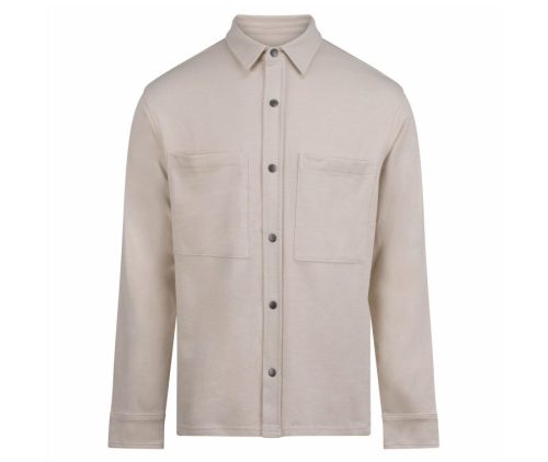 Premium Pique Overshirt FR056 – Front Row in Natural