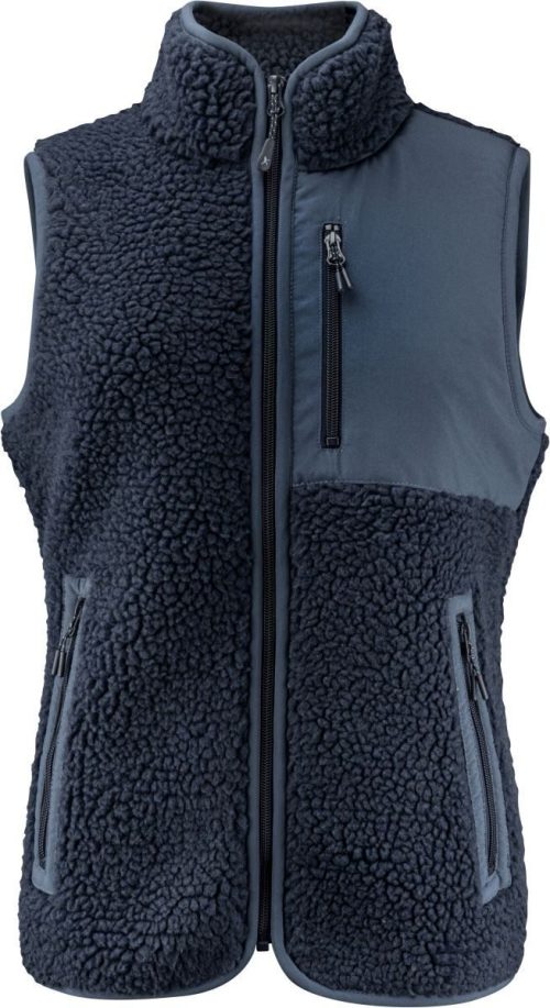 Damen Sherpa Fleece Weste "Two-Tone" Kingsley Fleece Vest Women – James Harvest in Navy