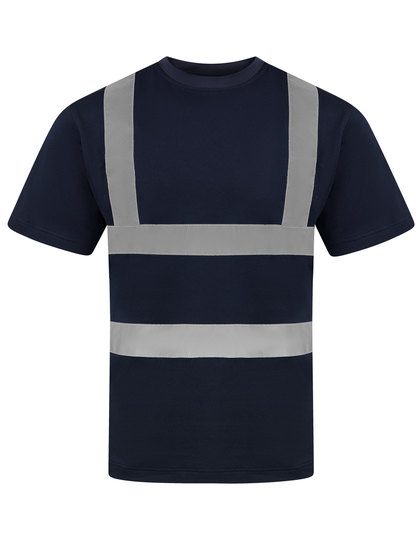 Heavy Duty Polycotton Hi-Vis T-Shirt Barcelona – Korntex in Navy