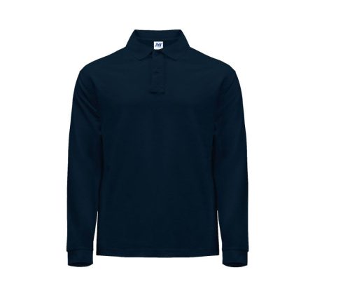 Man Regular Long Sleeve Polo PORA210LS – JHK in Navy