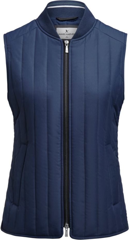 Damen Steppweste Scarsdale Vest Women – James Harvest in Navy