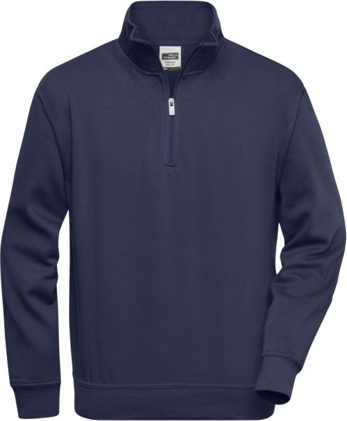 Workwear Sweater mit 1/4 Zip JN 831 – Daiber in Navy