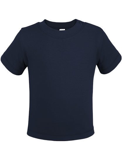 Organic Baby T-Shirt Short Sleeve Noah 01 – Link Kids Wear in Navy