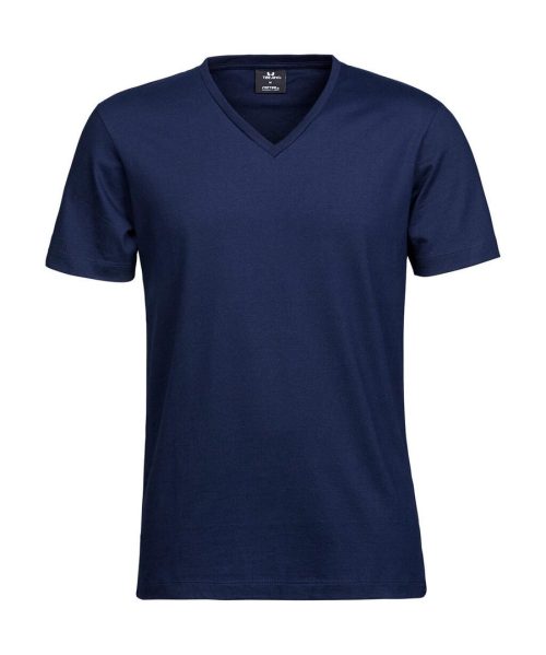 Fashion V-Neck Sof Tee – Tee Jays in Navy