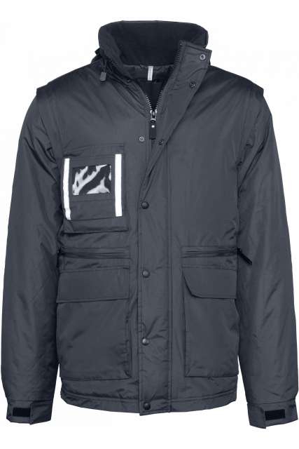 Detachable-Sleeved Workwear Parka – Designed To Work in Navy