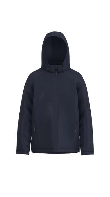 Men’s 3-Layer Detachable Hooded Softshell Jacket – Legend Classics in Navy