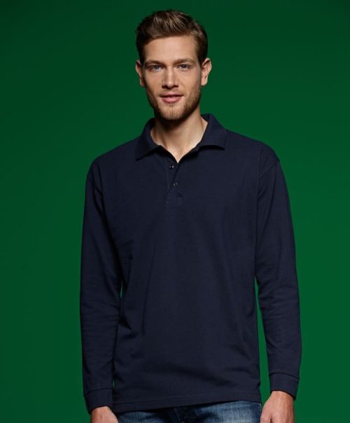 Schweres Piqué Polo langarm JN 22 – Daiber in Navy