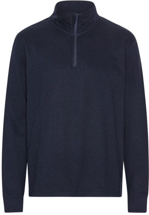 Bio Sweater mit 1/4 Zip O 73701 – Neutral in Navy