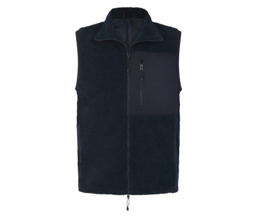 Recycled Sherpa Gilet FR855 – Front Row in Navy