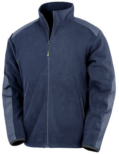 Recycled Heavy Duty Microfleece Jacket – Result Workguard in Navy