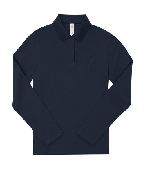 MY POLO 210 Damen mit langen Ärmeln PW464 – B&C in Navy