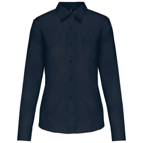 Jessica - Ladies' Long-Sleeved Shirt – Kariban in Navy