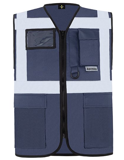 Executive Multifunctional Safety Vest Berlin – Korntex in Navy