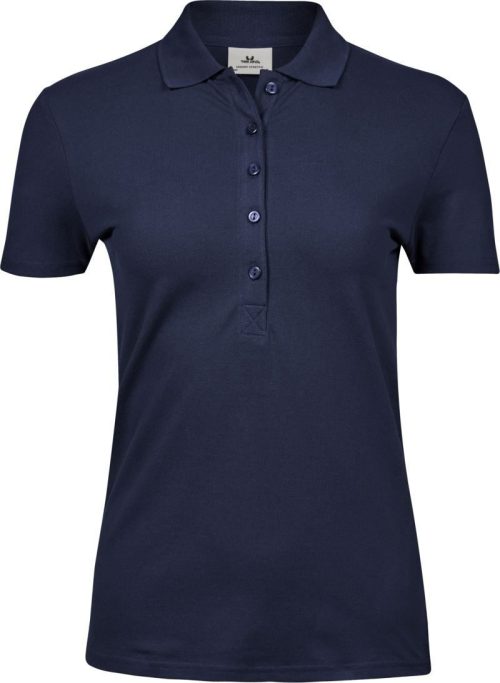Schweres Damen Luxus Stretch Piqué Polo TJ 145 – Tee Jays in Navy