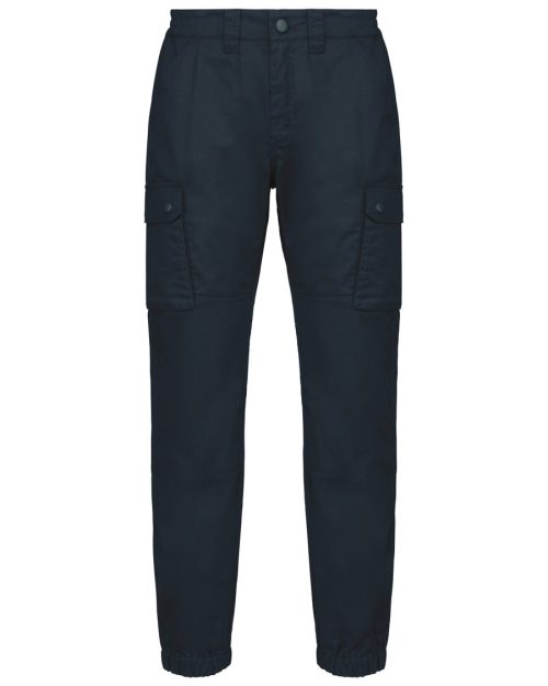 Unisex-Cargo-Hose mit elastischem Saum WK711 – WK in Navy