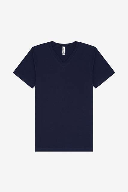 Unisex V-Neck Jersey Tee – Bella in Navy