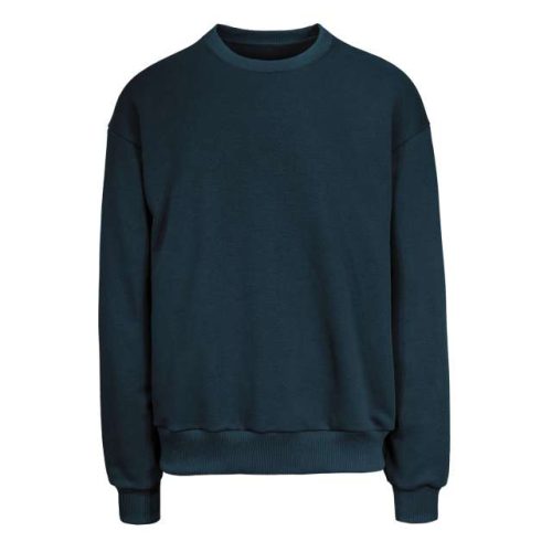 365 - Diagonal French Terry Crewneck Sweatshirt – Vesti in Navy