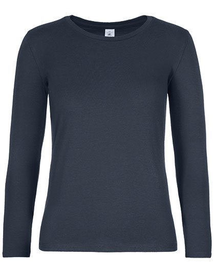 Women´s T-Shirt #E190 Long Sleeve – B&C BE INSPIRED in Navy