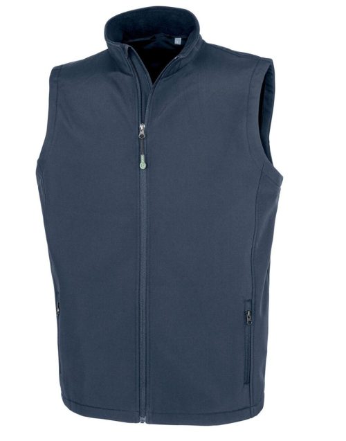 Men´s Recycled 2-Layer Printable Softshell Bodywarmer – Result Recycled in Navy