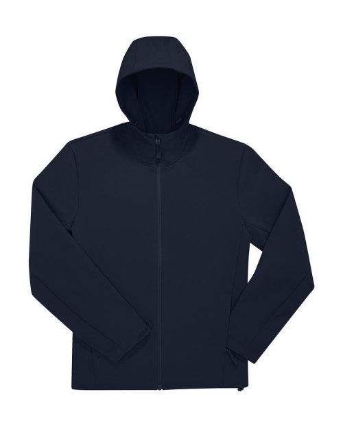 Reset 3Lr Hooded Softshell JG006 – B&C Outerwear in Navy