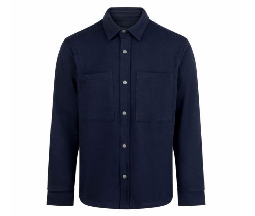 Premium Pique Overshirt FR056 – Front Row in Navy