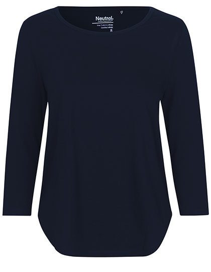 Ladies´ Three Quarter Sleeve T-Shirt – Neutral in Navy