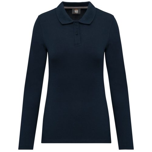 Langarm-Polohemd für Damen WK277 – WK in Navy