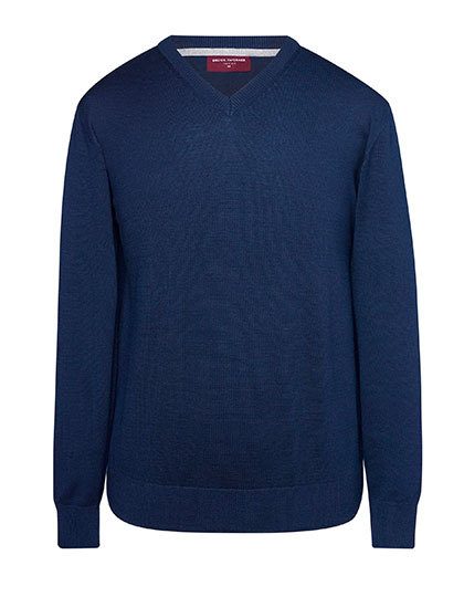 Men´s V-Neck Jumper Boston – Brook Taverner in Navy