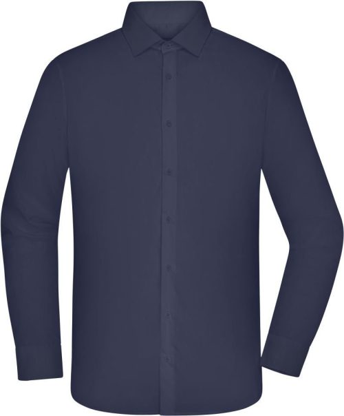 Mix Popeline Hemd langarm JN 1374 – Daiber in Navy
