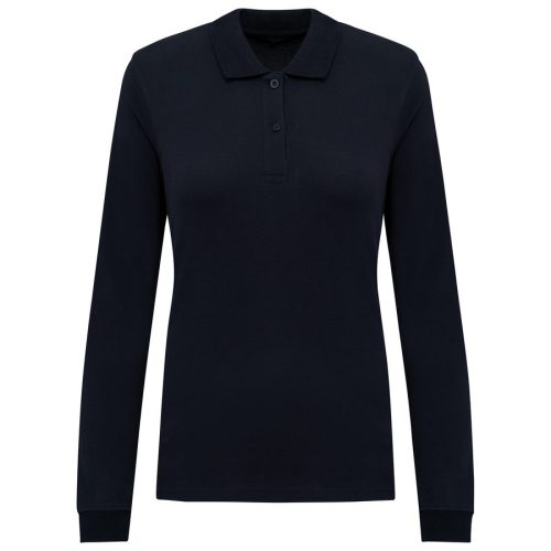 Damen Piqué-Polohemd lange Ärmel Bio180 K2028 – Kariban in Navy