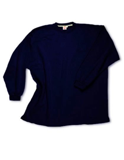 Sweatshirt Open Hem – Honeymoon in Navy