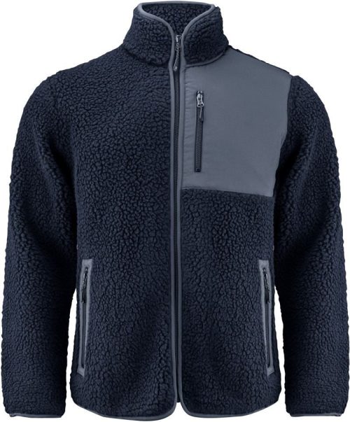 Herren Sherpa Fleece Jacke "Two-Tone" Kingsley Fleece Men – James Harvest in Navy