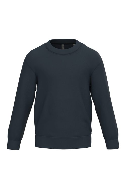 Kinder Rundhals-Sweatshirt K475 – Kariban in Navy