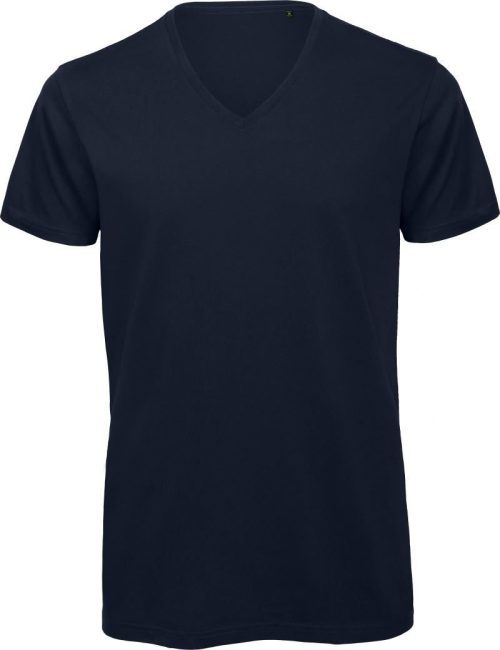 Herren V-Ausschnitt T-Shirt Inspire V T /men_° – B&C in Navy