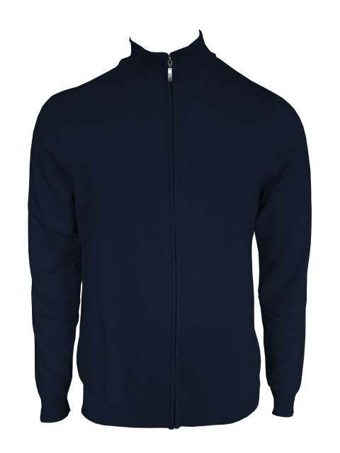 Men’s Full Zip Cardigan Fine Gauge Cotton – Legend Classics in Navy