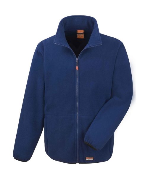 Heavy Duty Microfleece Jacket – Result Workguard in Navy