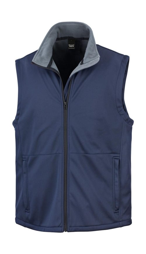 Soft Shell Bodywarmer – Result Core in Navy