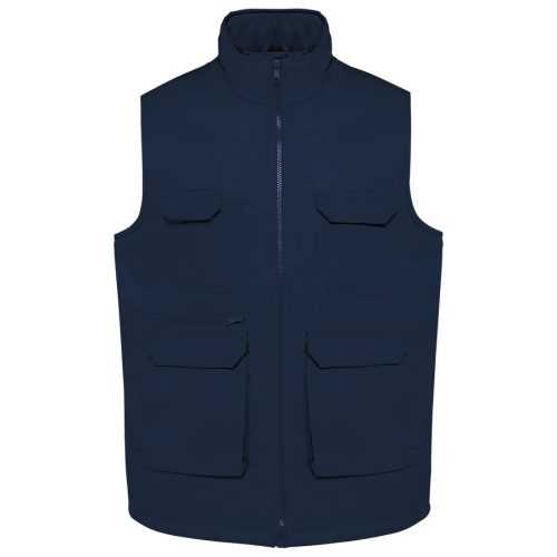 Gefütterte Unisex-Weste aus  Baumwollpolyester WK607 – WK in Navy