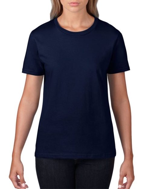 Premium Cotton® Ladies' T-Shirt – Gildan in Navy